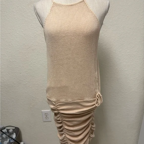 FREE PEOPLE One Thermal Mini Dress Size Large - Picture 7 of 16
